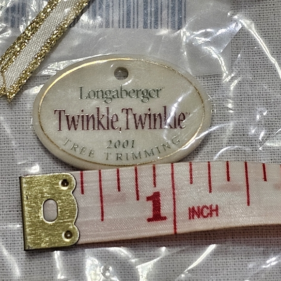Longaberger Basket Tie-On Twinkle Twinkle 2001 Tree Trimming - Picture 5 of 7